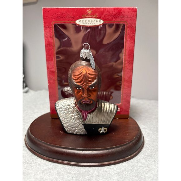 Star Trek Deep Space Nine Lieutenant Commander Worf Hallmark Keepsake Ornament 2 - Picture 1 of 8